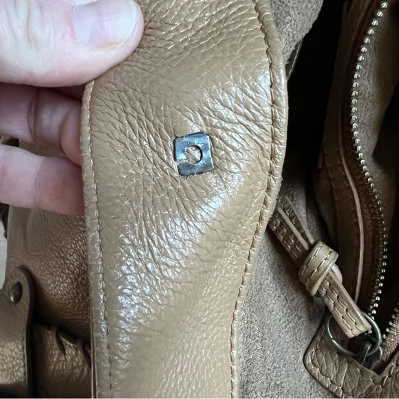 KOOBA leather boho whipstitch hobo bag. - Picture 3 of 10